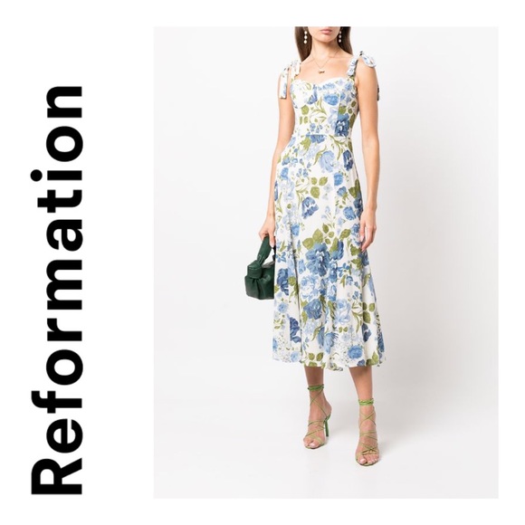 Reformation Dresses & Skirts - NWT REFORMATION Nadia floral-print midi dress Size 2P